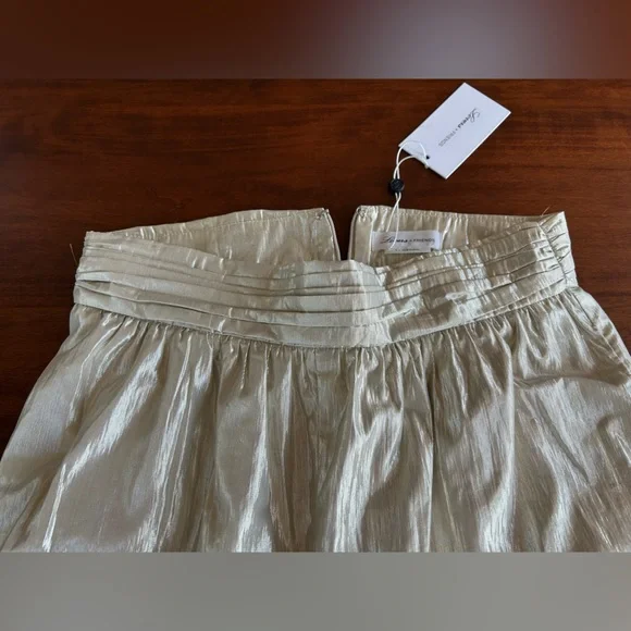 Lovers + Friends Metallic Champagne Trousers - Picture 7 of 9